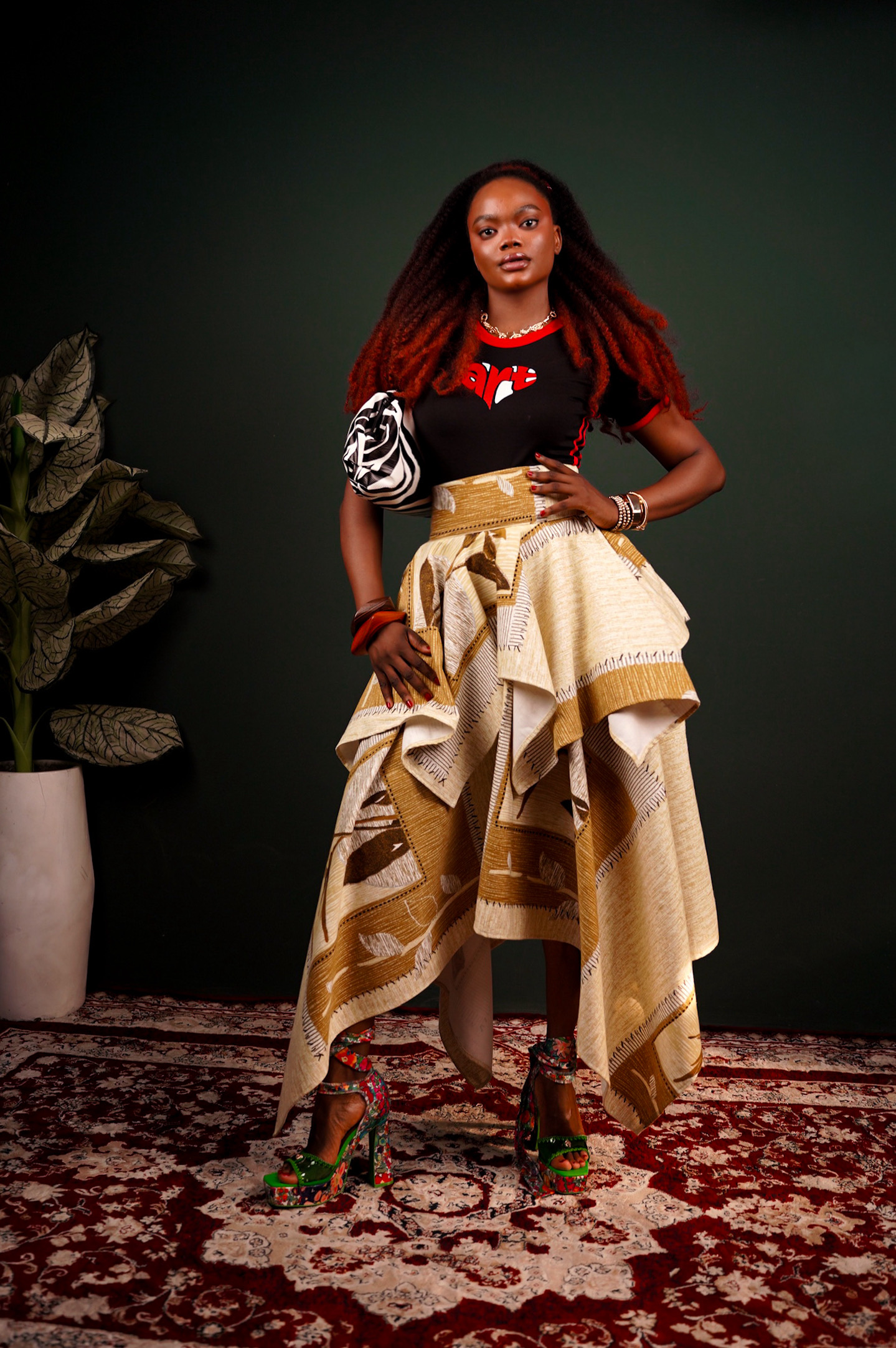 TWO-TIER SKIRT