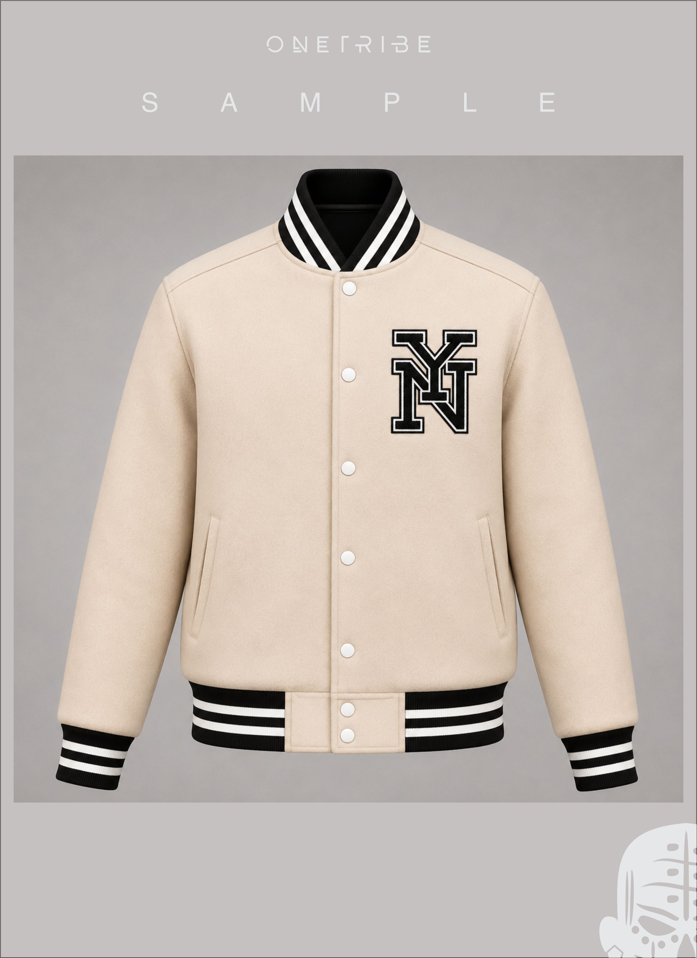 CUSTOMIZABLE LETTERMAN JACKET (FFWHT)