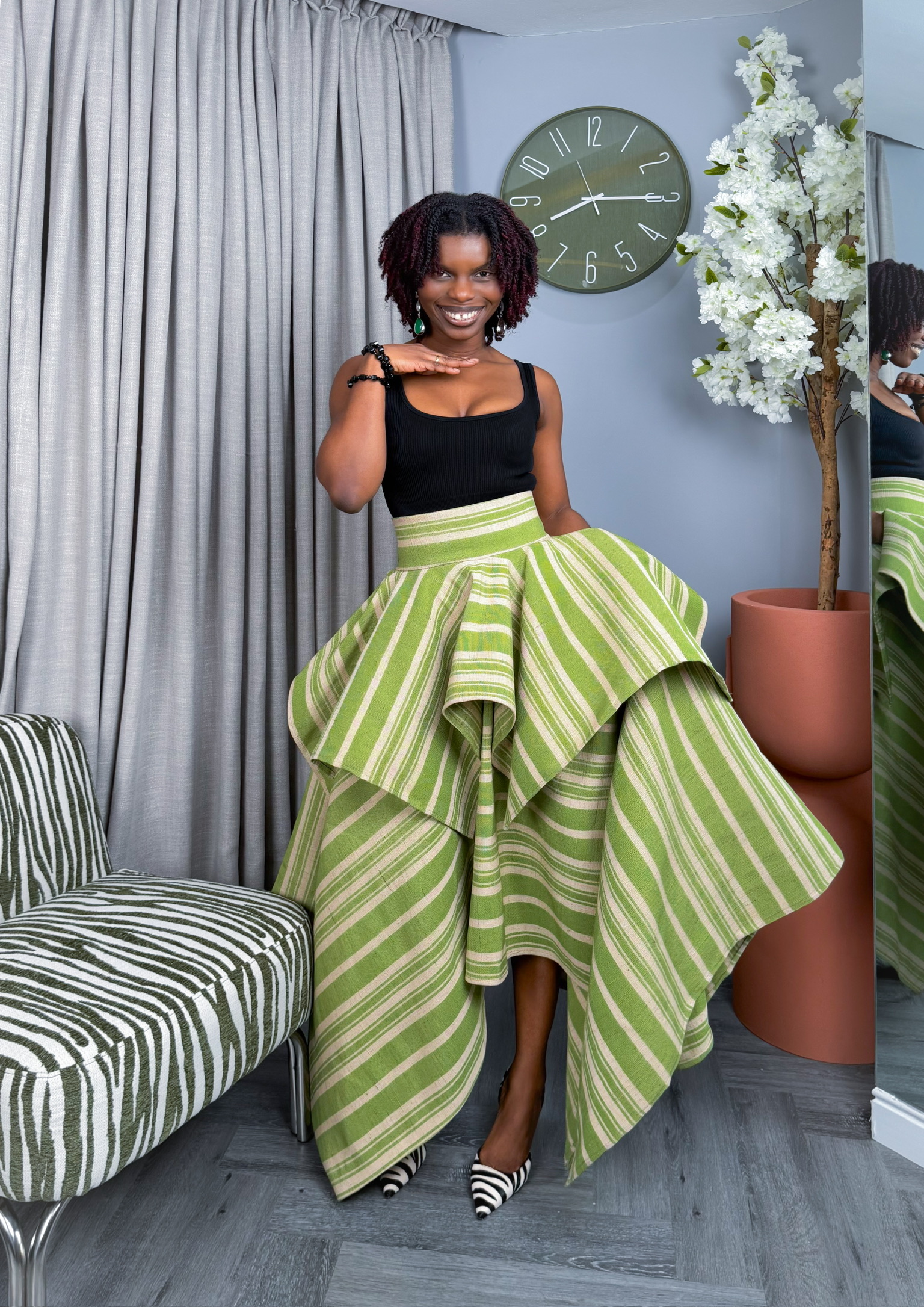 TWO-TIER SKIRT
